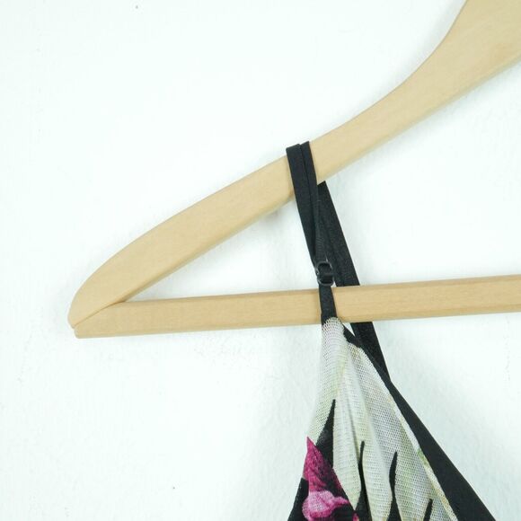 Vintage XS Dress Y2K Babydoll Floral Micro Mesh Boho Romantic Feminine Sundress - Picture 3 of 8